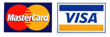 We accept Visa & Mastercard